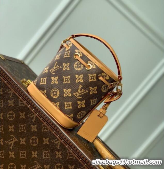 Best Price Louis Vuitton Nano Noé Bag in Dark Chocolate Monogram Origine Ebene M27699 2026