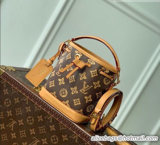 Best Price Louis Vuitton Nano Noé Bag in Dark Chocolate Monogram Origine Ebene M27699 2026