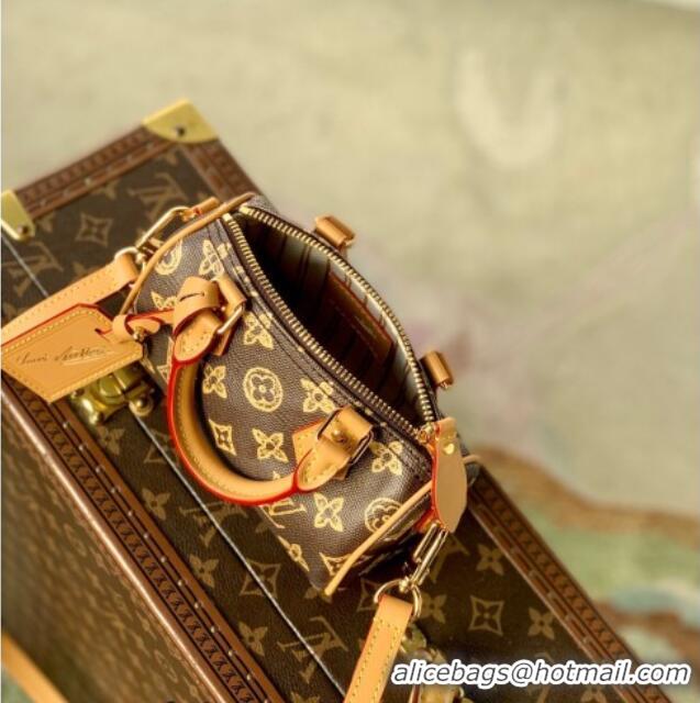 Classic Discount Louis Vuitton Nano Speedy Bag in Dark Chocolate Monogram Origine Ebene M27610 2026