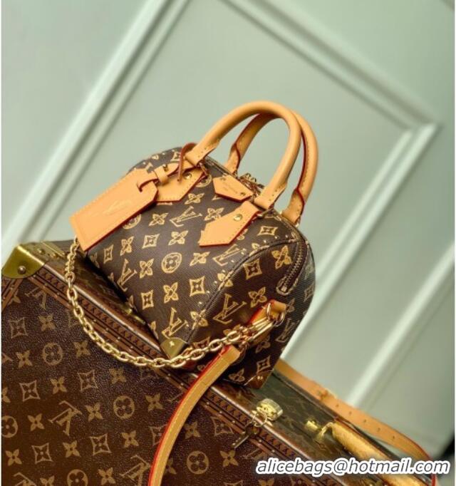 Buy Discount Louis Vuitton Speedy Trunk 20 Bag in Dark Chocolate Monogram Origine Ebene M28102 2026
