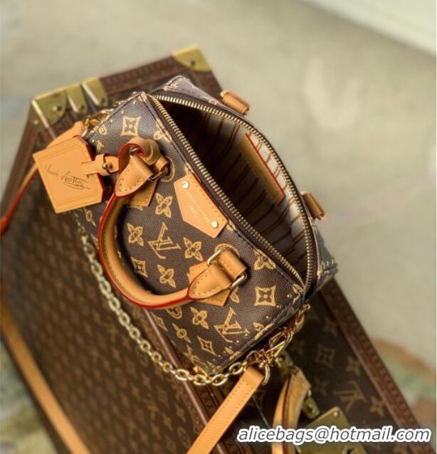 Buy Discount Louis Vuitton Speedy Trunk 20 Bag in Dark Chocolate Monogram Origine Ebene M28102 2026