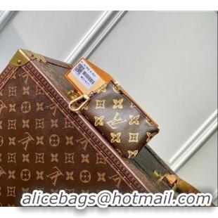 Grade Quality Louis Vuitton Key Pouch in Dark Chocolate Monogram Origine Ebene M27671 2026