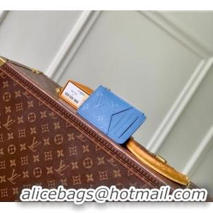 Good Looking Louis Vuitton Romy Card Holder in Monogram Leather M27758 Blue Jeans 2026