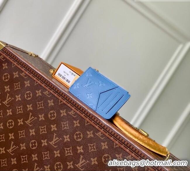 Good Looking Louis Vuitton Romy Card Holder in Monogram Leather M27758 Blue Jeans 2026