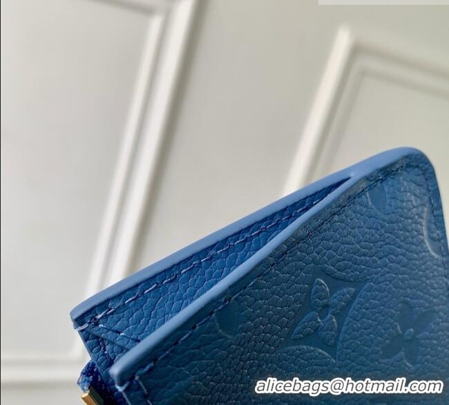 Good Looking Louis Vuitton Romy Card Holder in Monogram Leather M27758 Blue Jeans 2026