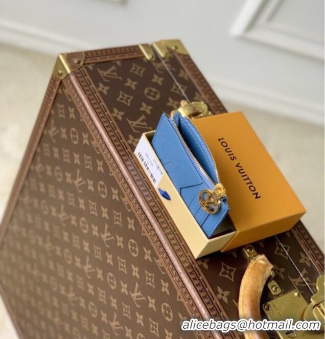 Good Looking Louis Vuitton Romy Card Holder in Monogram Leather M27758 Blue Jeans 2026