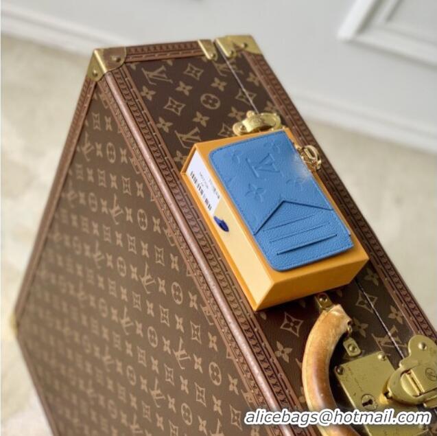 Good Looking Louis Vuitton Romy Card Holder in Monogram Leather M27758 Blue Jeans 2026