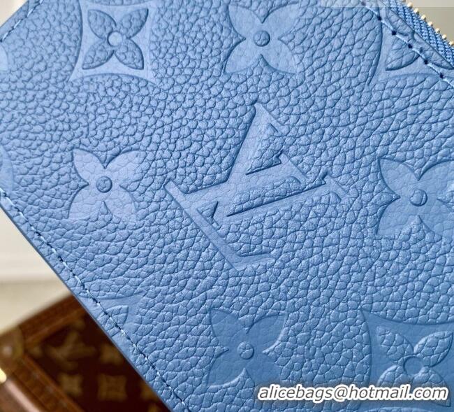 Good Looking Louis Vuitton Romy Card Holder in Monogram Leather M27758 Blue Jeans 2026