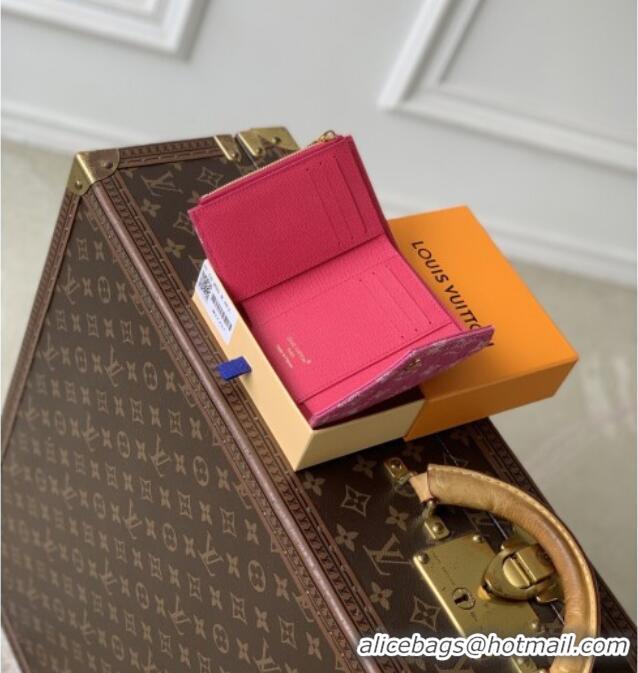 New Cheap Louis Vuitton Victorine Wallet in Monogram Denim M27707 Fuchsia Pink 2026
