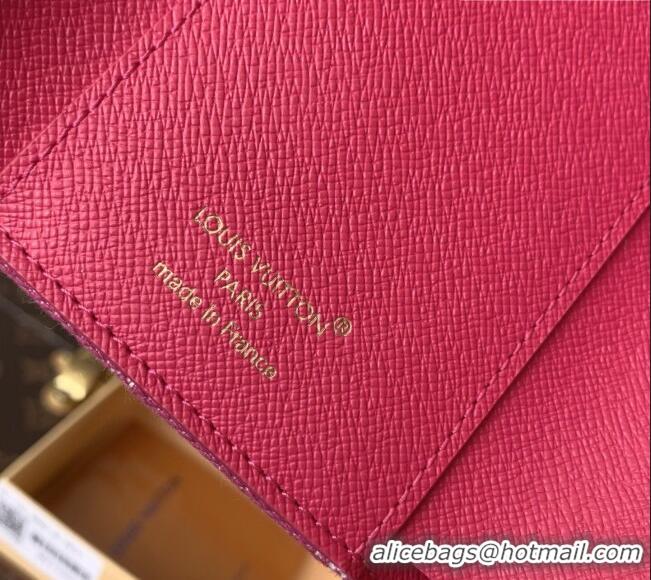 New Cheap Louis Vuitton Victorine Wallet in Monogram Denim M27707 Fuchsia Pink 2026