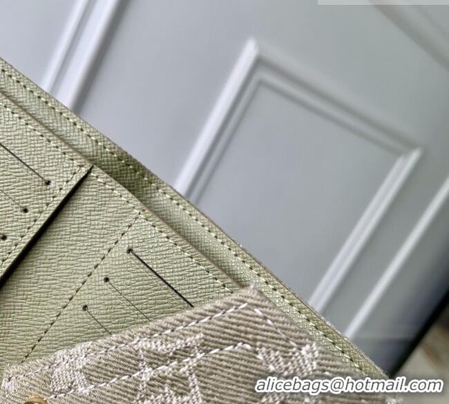 Good Quality Louis Vuitton Victorine Wallet in Monogram Denim M27707 Khaki Green 2026