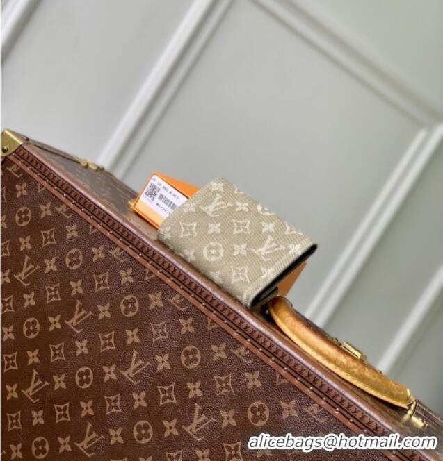 Good Quality Louis Vuitton Victorine Wallet in Monogram Denim M27707 Khaki Green 2026