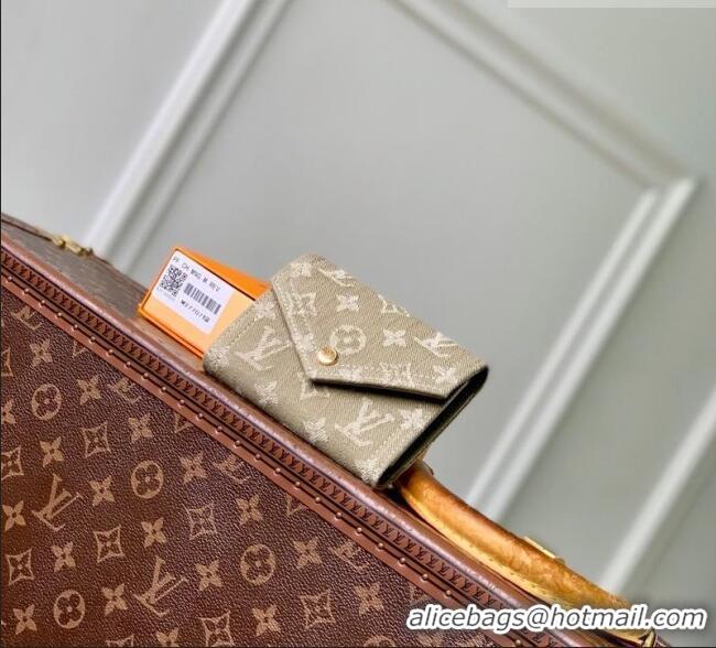 Good Quality Louis Vuitton Victorine Wallet in Monogram Denim M27707 Khaki Green 2026