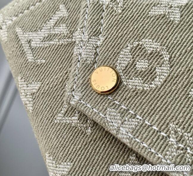 Good Quality Louis Vuitton Victorine Wallet in Monogram Denim M27707 Khaki Green 2026