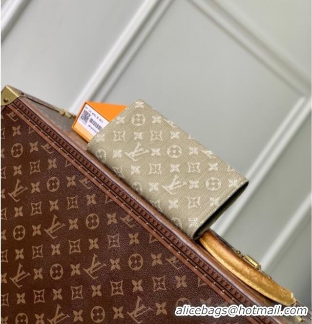 Buy Discount Louis Vuitton Sarah Wallet in Monogram Denim M28280 Khaki Green 2026