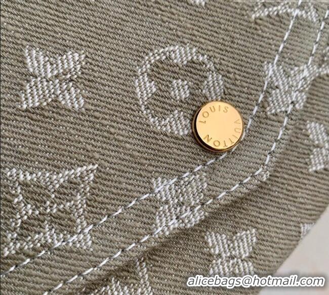 Buy Discount Louis Vuitton Sarah Wallet in Monogram Denim M28280 Khaki Green 2026