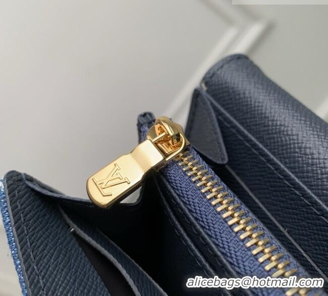 Pretty Style Louis Vuitton Sarah Wallet in Monogram Denim M28280 Blue 2026