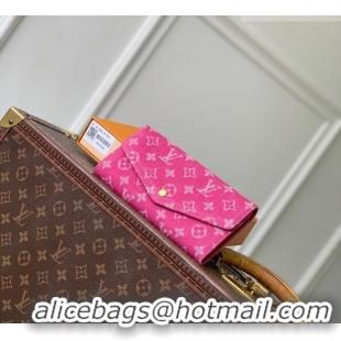 Good Taste Louis Vuitton Sarah Wallet in Monogram Denim M28280 Fuchsia Pink 2026