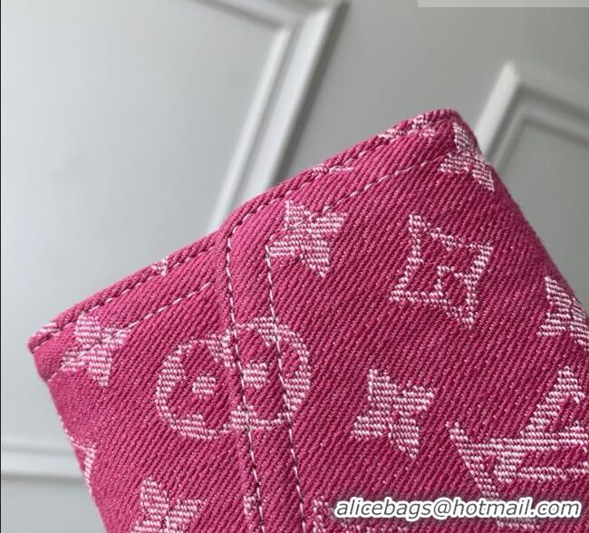 Good Taste Louis Vuitton Sarah Wallet in Monogram Denim M28280 Fuchsia Pink 2026
