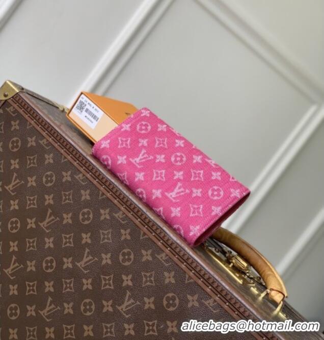 Good Taste Louis Vuitton Sarah Wallet in Monogram Denim M28280 Fuchsia Pink 2026