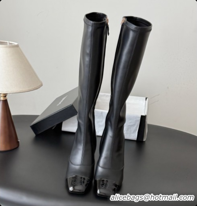 Good Quality Chanel Leather High Boots G47517 Black 2026