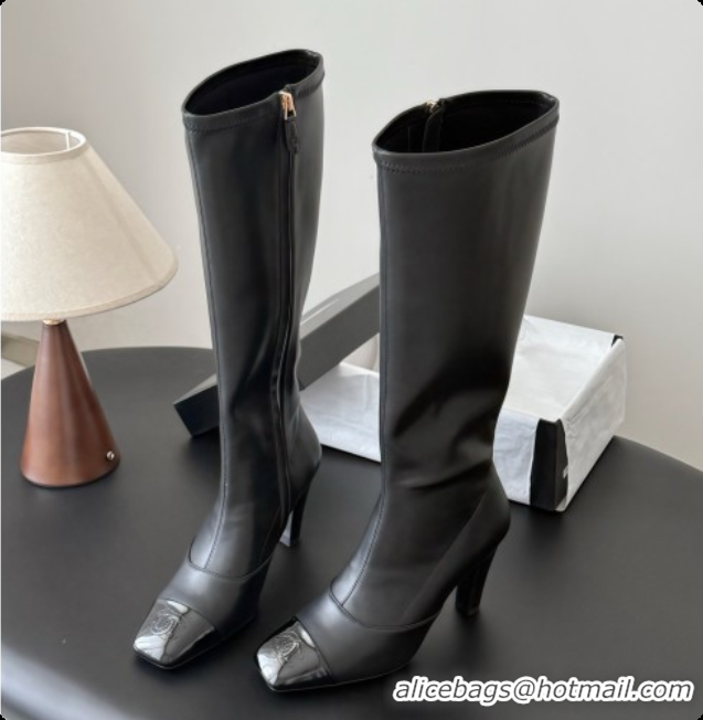 Good Quality Chanel Leather High Boots G47517 Black 2026
