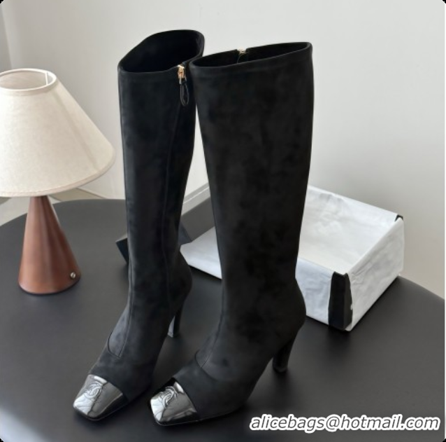 Pretty Style Chanel Suede High Boots G47517 Black 2026
