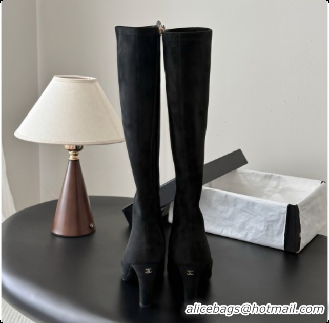 Pretty Style Chanel Suede High Boots G47517 Black 2026