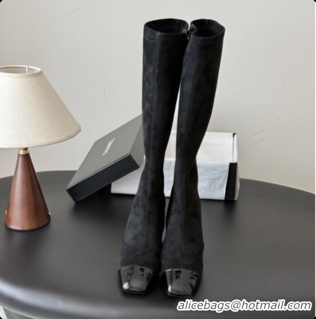 Pretty Style Chanel Suede High Boots G47517 Black 2026