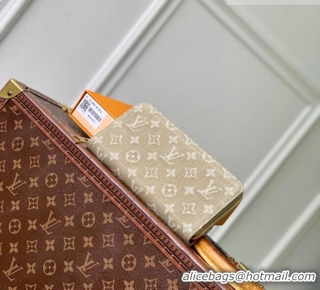 Good Quality Louis Vuitton Zippy Wallet in Monogram Denim M28297 Khaki Green 2026