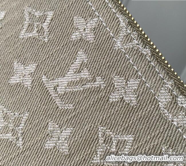 Good Quality Louis Vuitton Zippy Wallet in Monogram Denim M28297 Khaki Green 2026