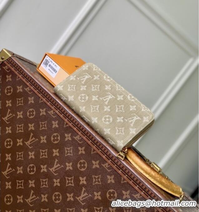 Good Quality Louis Vuitton Zippy Wallet in Monogram Denim M28297 Khaki Green 2026