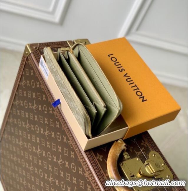Good Quality Louis Vuitton Zippy Wallet in Monogram Denim M28297 Khaki Green 2026