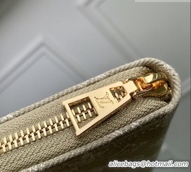 Good Quality Louis Vuitton Zippy Wallet in Monogram Denim M28297 Khaki Green 2026