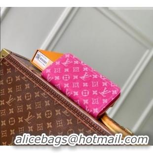 Unique Discount Louis Vuitton Zippy Wallet in Monogram Denim M28297 Fuchsia Pink 2026