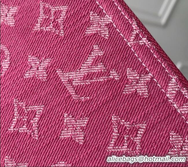 Unique Discount Louis Vuitton Zippy Wallet in Monogram Denim M28297 Fuchsia Pink 2026