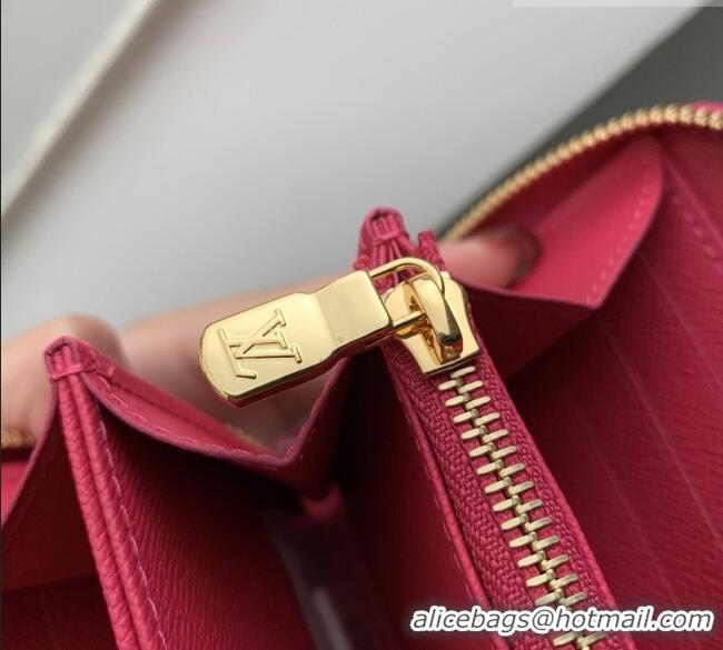 Unique Discount Louis Vuitton Zippy Wallet in Monogram Denim M28297 Fuchsia Pink 2026