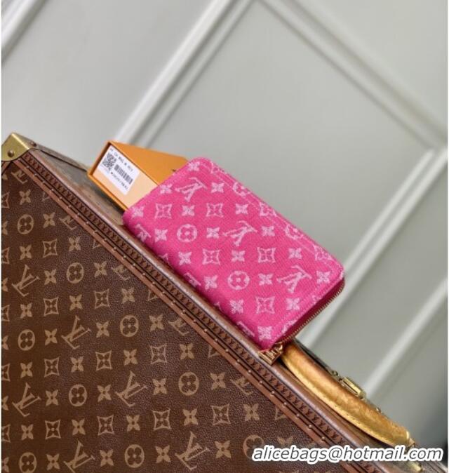 Unique Discount Louis Vuitton Zippy Wallet in Monogram Denim M28297 Fuchsia Pink 2026