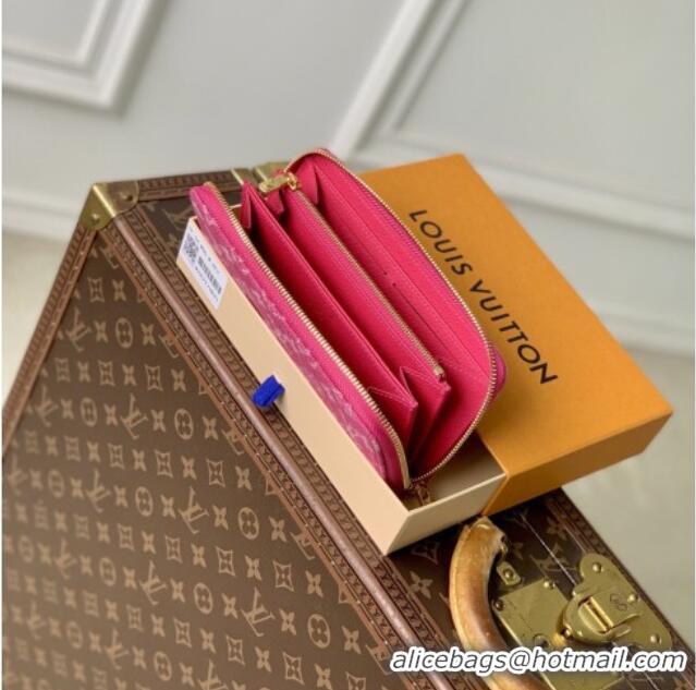 Unique Discount Louis Vuitton Zippy Wallet in Monogram Denim M28297 Fuchsia Pink 2026