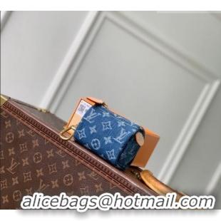 Cheapest Louis Vuitton Trousse Speedy Wallet in Monogram Denim M27604 Blue 2026