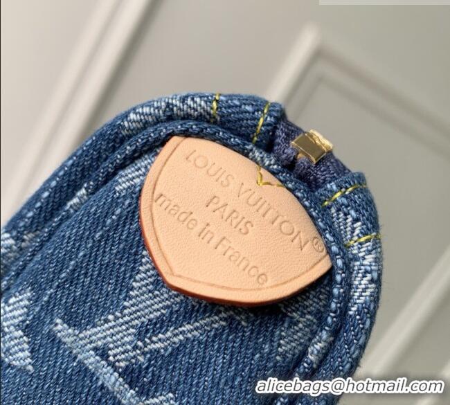 Cheapest Louis Vuitton Trousse Speedy Wallet in Monogram Denim M27604 Blue 2026