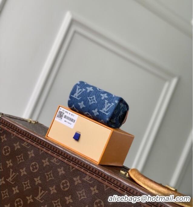 Cheapest Louis Vuitton Trousse Speedy Wallet in Monogram Denim M27604 Blue 2026