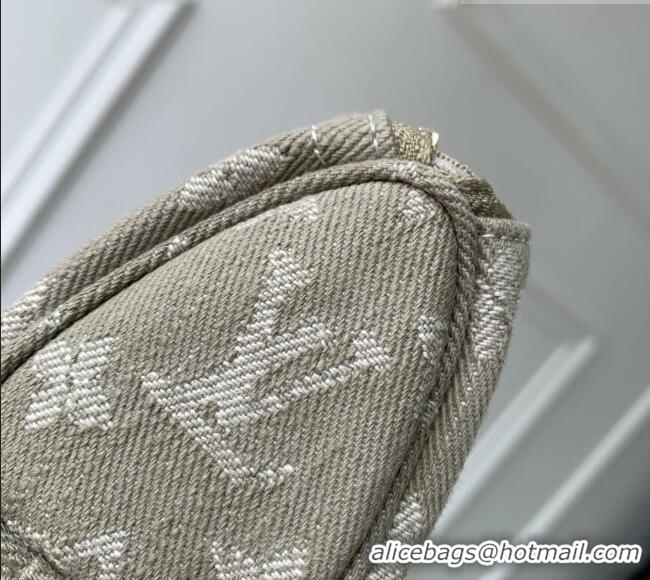Top Grade Louis Vuitton Trousse Speedy Wallet in Monogram Denim M27605 Khaki Green 2026