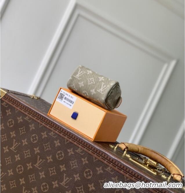 Top Grade Louis Vuitton Trousse Speedy Wallet in Monogram Denim M27605 Khaki Green 2026