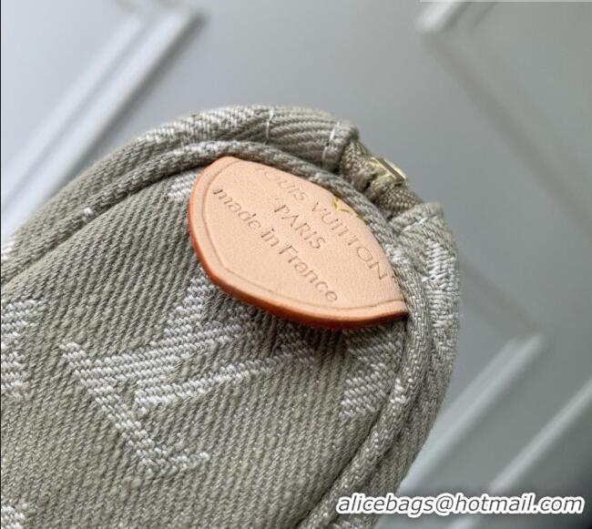 Top Grade Louis Vuitton Trousse Speedy Wallet in Monogram Denim M27605 Khaki Green 2026