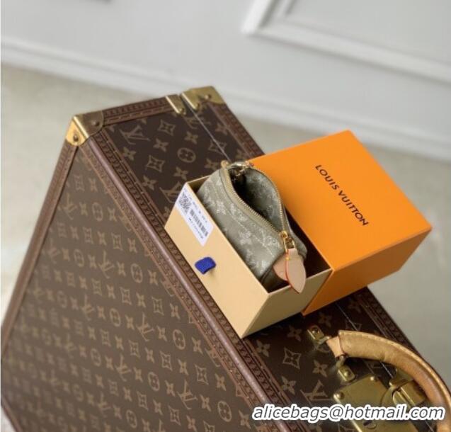 Top Grade Louis Vuitton Trousse Speedy Wallet in Monogram Denim M27605 Khaki Green 2026