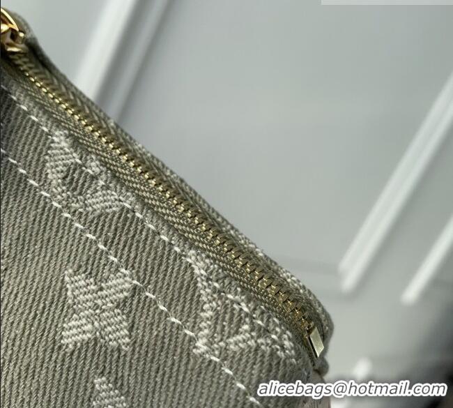 Top Grade Louis Vuitton Trousse Speedy Wallet in Monogram Denim M27605 Khaki Green 2026
