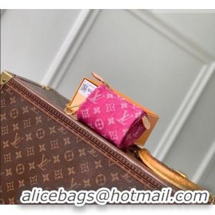 Promotional Louis Vuitton Trousse Speedy Wallet in Monogram Denim M27605 Fuchsia Pink 2026