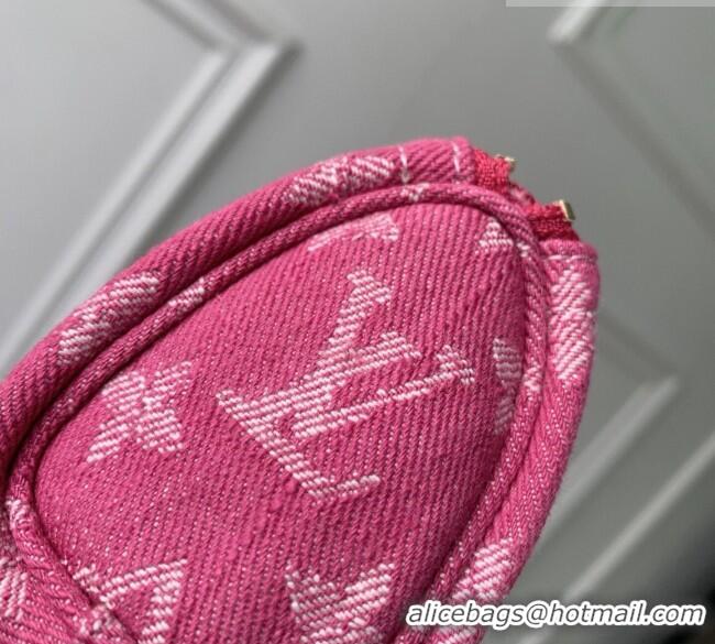 Promotional Louis Vuitton Trousse Speedy Wallet in Monogram Denim M27605 Fuchsia Pink 2026