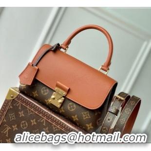 New Design Louis Vuitton Madeleine BB Top Handle Bag in Monogram Canvas and Leather M28288 Cognac Brown 2026